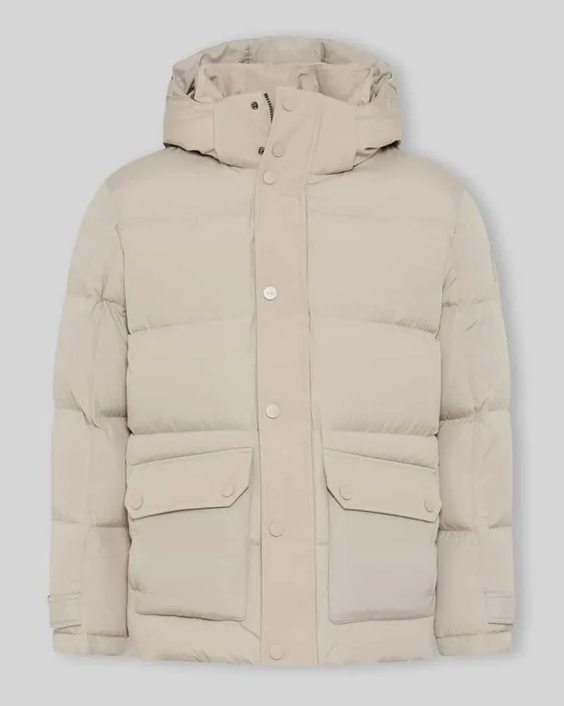 Brax Regular Fit Steppjacke mit abnehmbarer Kapuze Offwhite