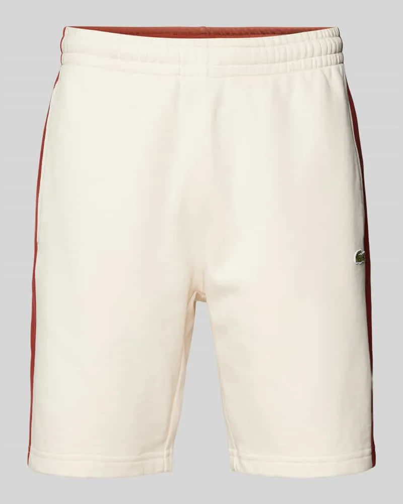 Lacoste Sweatshorts mit Label-Detail Rostrot
