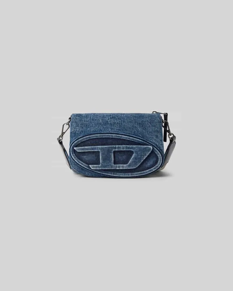 Diesel Crossbody Bag mit Label-Detail Jeansblau