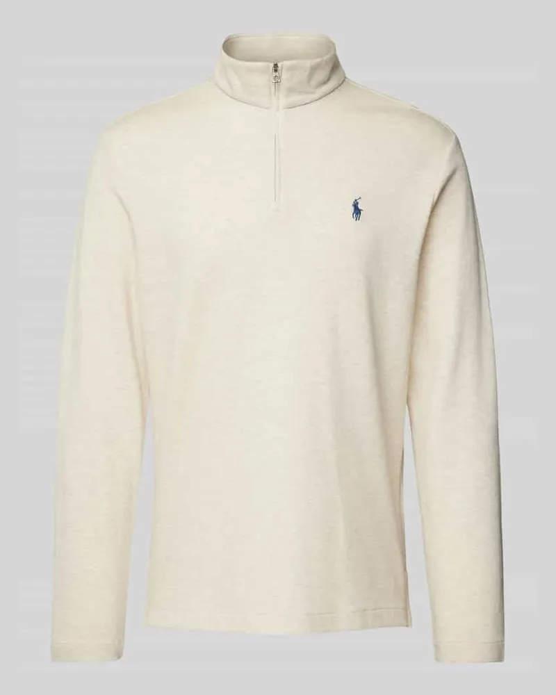 Ralph Lauren Sweatshirt mit Label-Stitching Beige