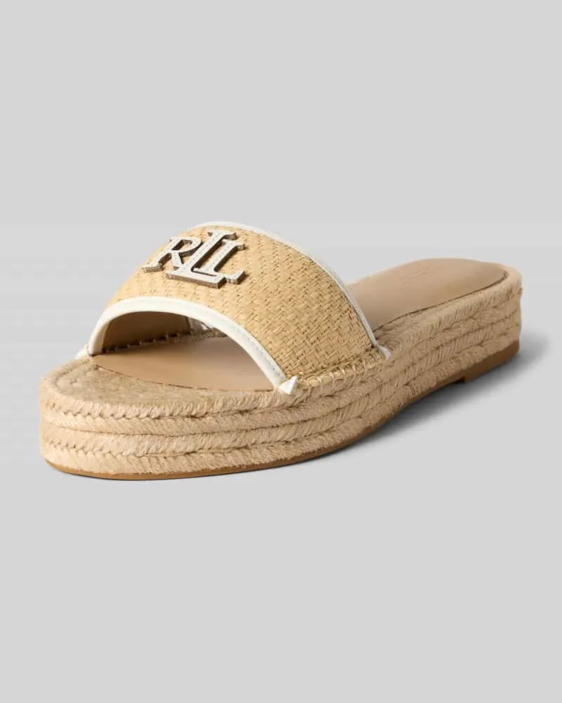 Ralph Lauren Pantoletten aus echtem Leder Modell 'POLLY 4 Sand