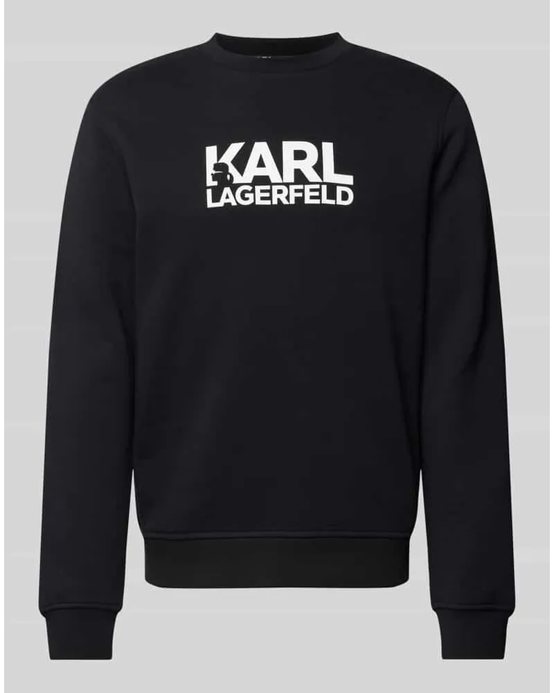 Karl Lagerfeld Sweatshirt mit Label-Print Black