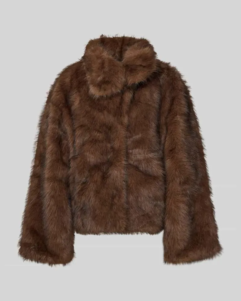 Neo Noir Jacke aus Kunstfell Modell 'Stephanie Mittelbraun