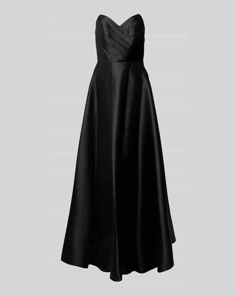 Unique Abendkleid mit tiefem Herz-Ausschnitt Black