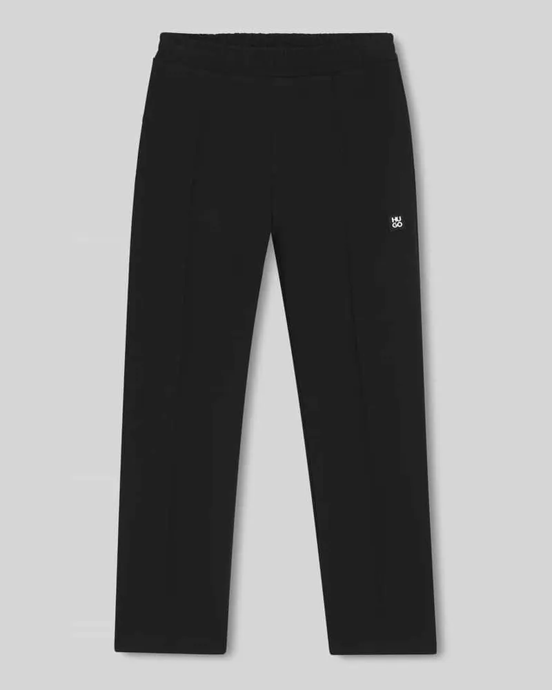 HUGO BOSS Regular Fit Jogpants aus Baumwoll-Mix Modell 'Dabinpant Black