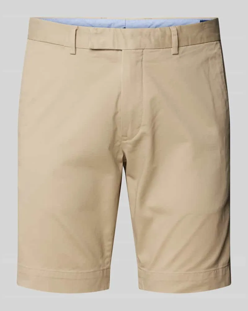 Ralph Lauren Slim Stretch Fit Shorts im unifarbenen Design Beige