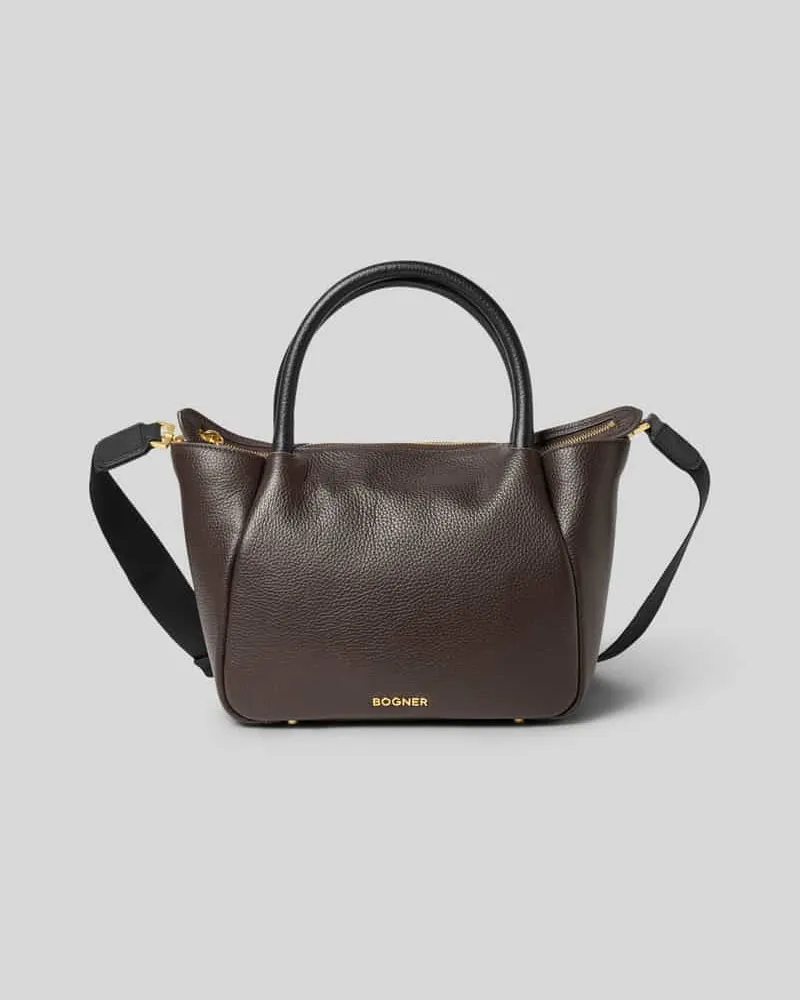 Bogner Handbag aus echtem Leder Modell 'Raja Dunkelbraun