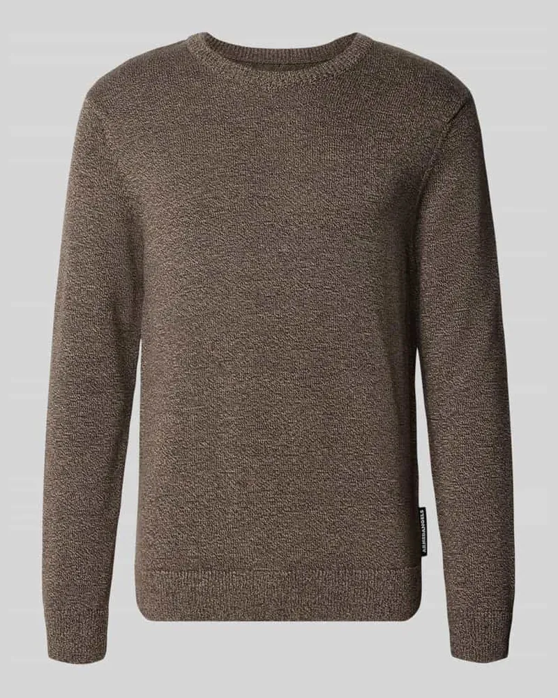 Armedangels Regular Fit Strickpullover aus reiner Baumwolle Modell 'ALVAARIO Beige