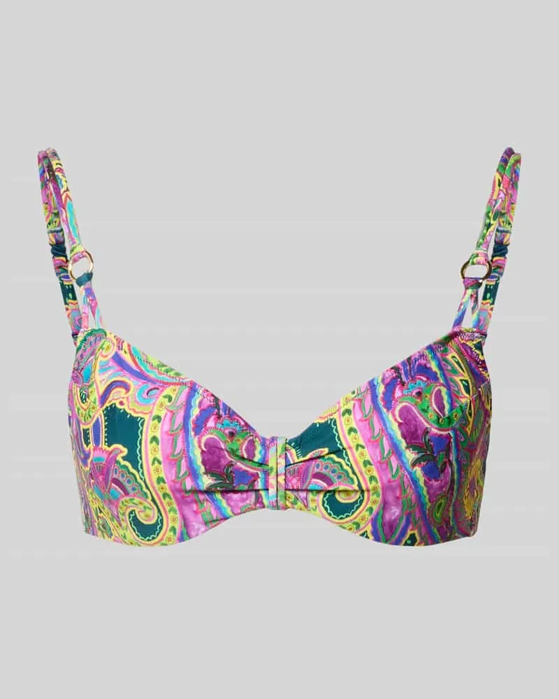 Marie Jo Bikini-Oberteil mit Allover-Paisley-Print Modell 'Lise Lila