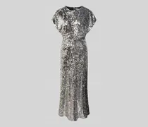Maxikleid mit Pailletten- und Ziersteinbesatz