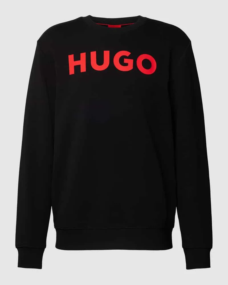HUGO BOSS Sweatshirt mit Label-Detail Modell 'Dem Black