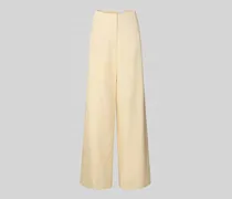 Wide Fit Stoffhose mit Bügelfalten