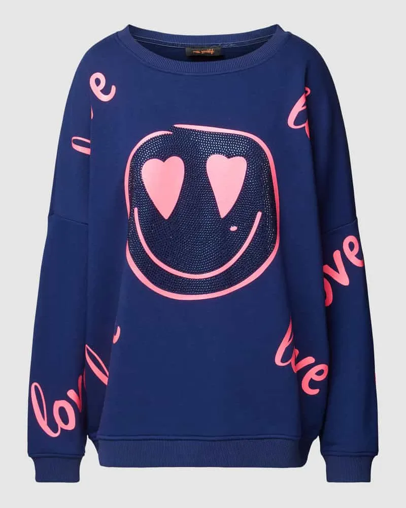 Miss Goodlife Sweatshirt mit Regular Fit und unifarbenem Design Marine
