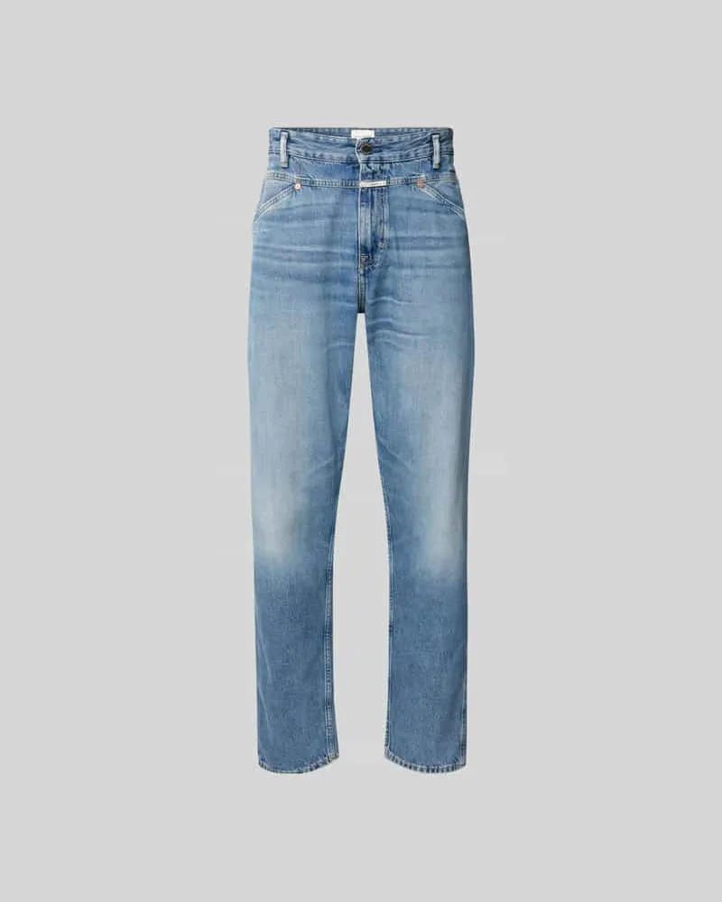 Closed Tapered Fit Jeans aus reiner Baumwolle Jeansblau