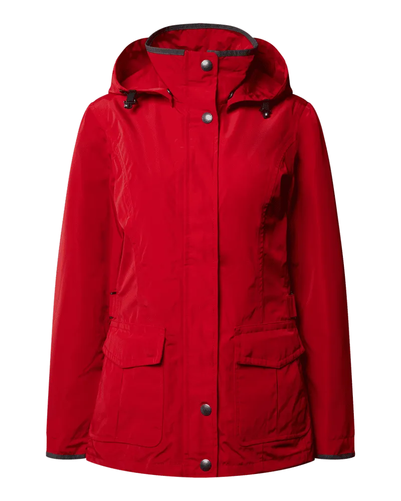 Wellensteyn Regular Fit Funktionsjacke mit abnehmbarer Kapuze Modell 'ARUBA Rot