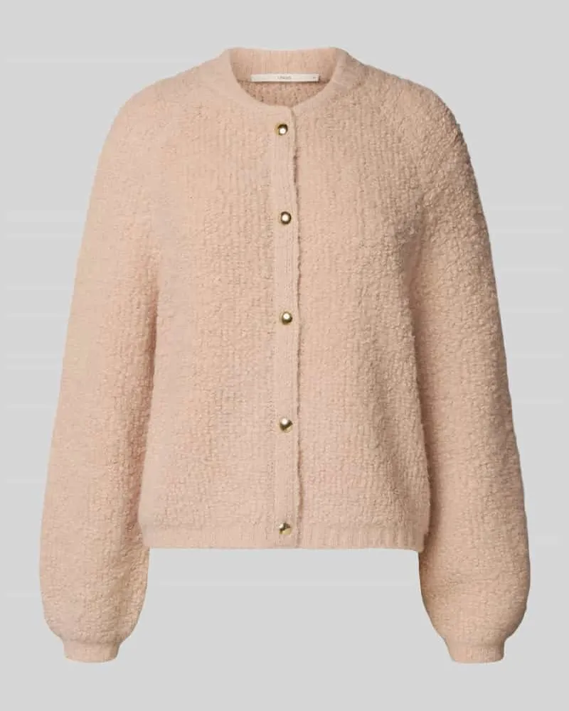 Lanius Regular Fit Strickjacke aus Alpaka-Mix Modell 'College Beige