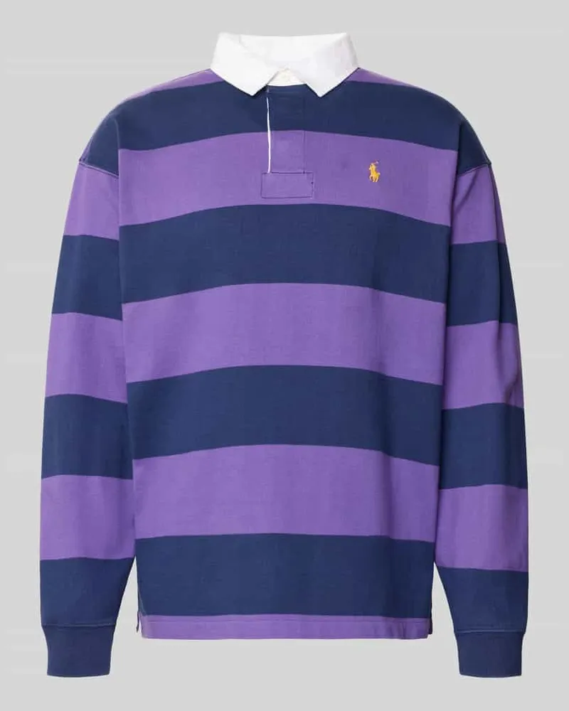 Ralph Lauren Oversized Pullover aus reiner Baumwolle Modell '6/1 Violett