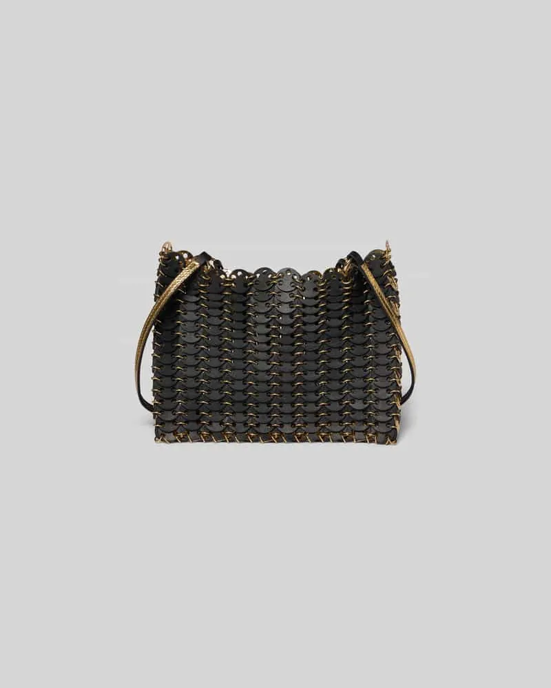 Paco Rabanne Handtasche mit Paillettenbesatz Black