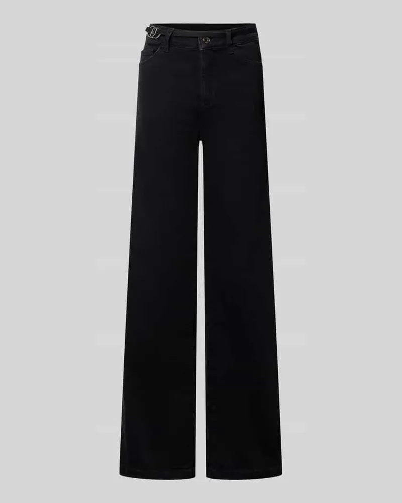 Liu Jo Flared Fit Jeans aus Baumwoll-Mix Black