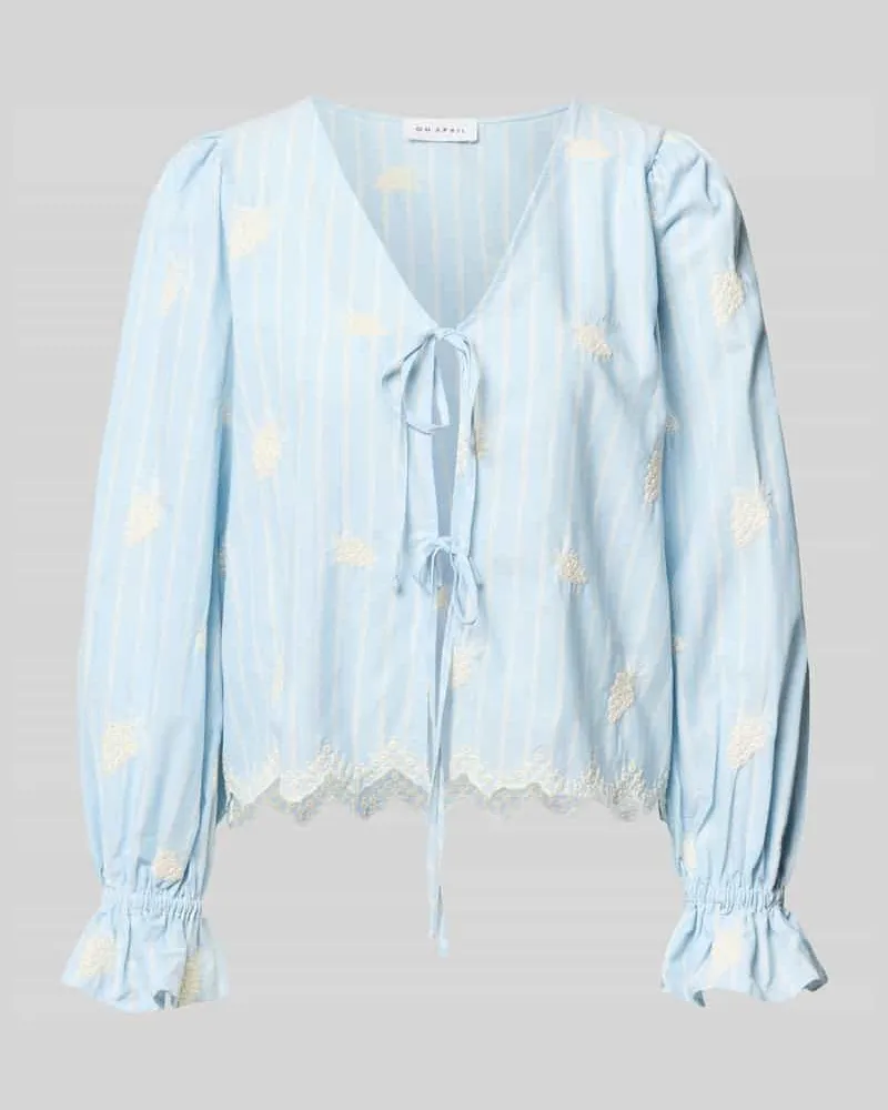 OH APRIL Bluse mit Schnürung Modell 'Ninon Sky