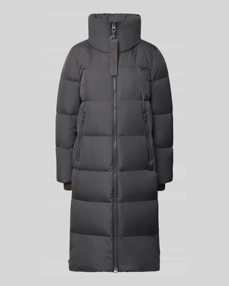 Marc O'Polo Regular Fit Daunenmantel mit abnehmbaren Rucksackriemen Anthrazit