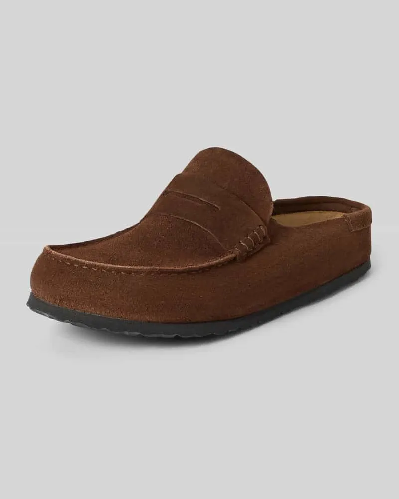 Birkenstock Loafer aus echtem Leder Modell 'Naples Dunkelbraun