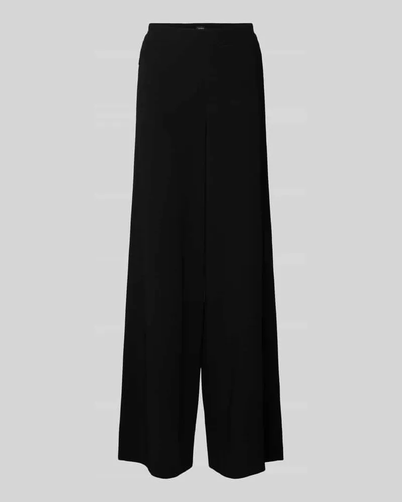 MAC Jeans Wide Fit Stoffhose mit teilelastischem Bund Modell 'Coraline Black