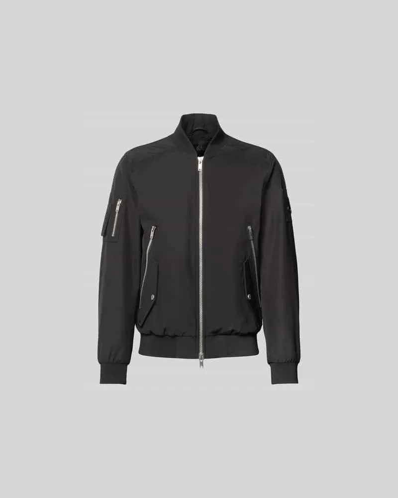 Moose Knuckles Bomberjacke mit Zweiwege-Reißverschluss Black