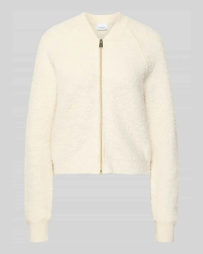 COMMA Regular Fit Jacke mit Viskose-Anteil Offwhite