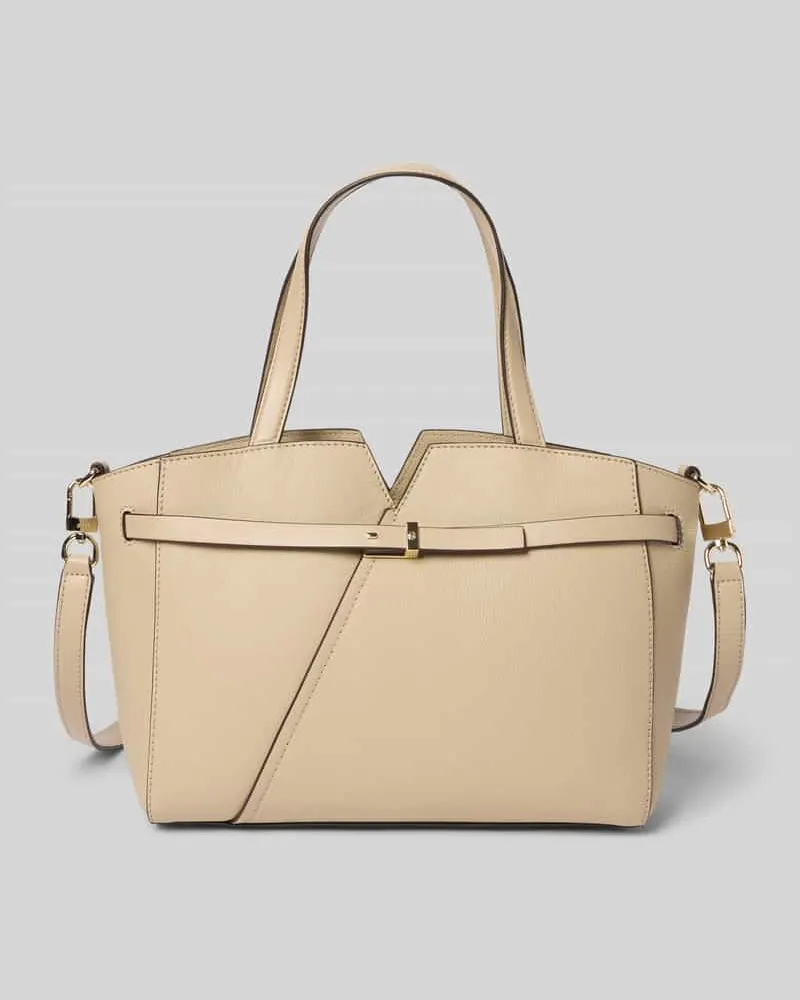 HUGO BOSS Henkeltasche aus Rindsleder Modell 'REVERS Beige