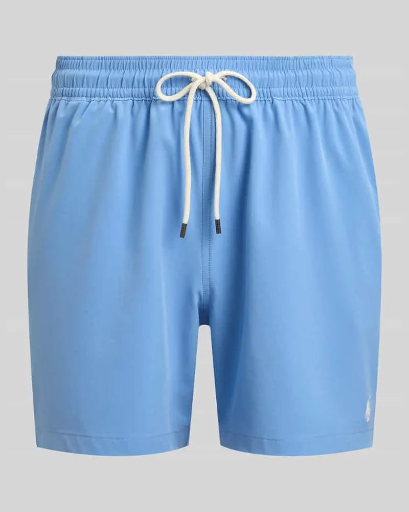 Ralph Lauren Badehose mit Logo-Stitching Blau