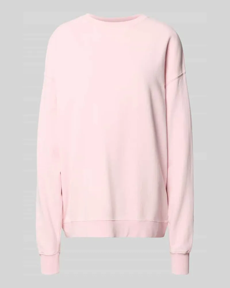 OH APRIL Oversized Sweatshirt mit rückseitigem Statement-Print Rosa