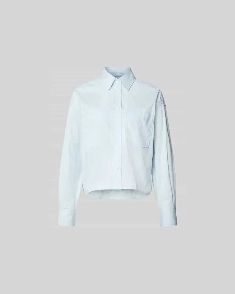 Closed Hemdbluse mit Knopfleiste Dunkelblau