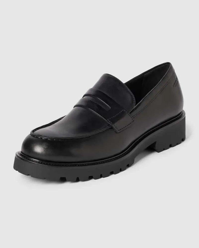 Vagabond Penny-Loafer mit profilierter Plateausohle Modell 'KENOVA Black