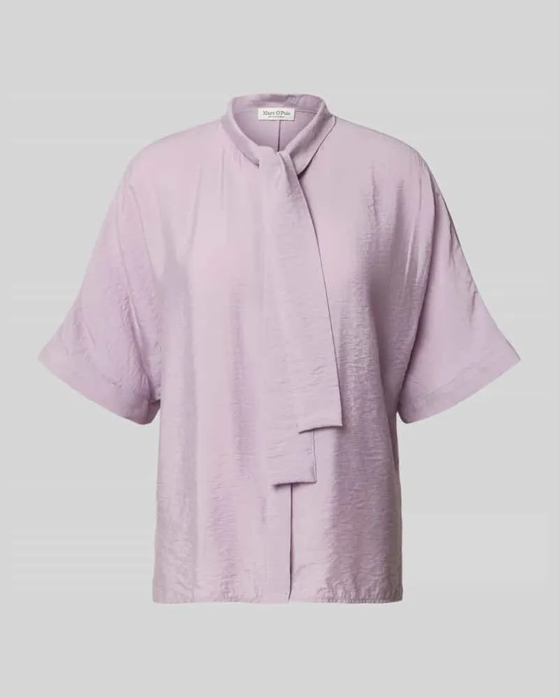 Marc O'Polo Relaxed Fit Schluppenbluse aus Viskose-Mix Flieder