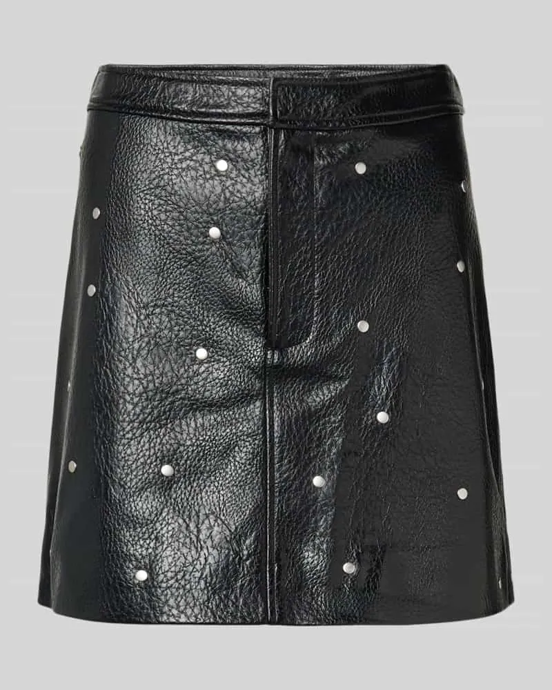 mbyM Minirock in Leder-Optik Modell 'Altari Black