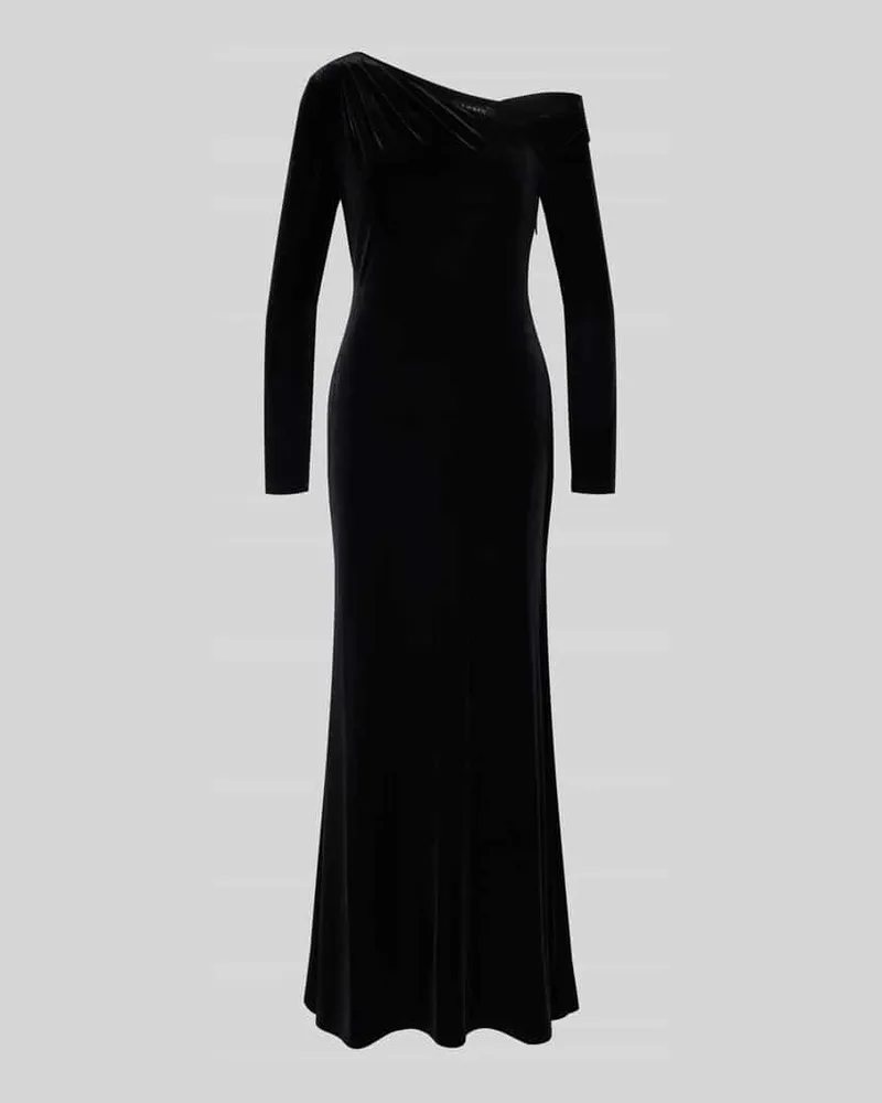 Ralph Lauren Abendkleid aus Samt im One-Shoulder-Look Modell 'CATEEMA Black