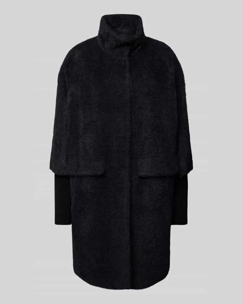 COMMA Mantel mit Stehkragen Black