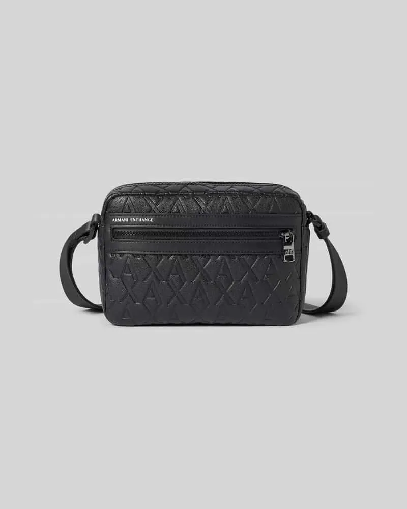 Armani Exchange Handtasche mit Logo-Muster Black