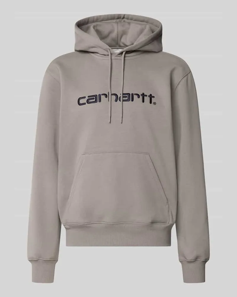 Carhartt WIP Hoodie mit Logo-Schriftzug Graphit
