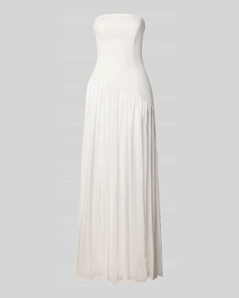 Unique Slim Fit Brautkleid in Falten-Optik Weiss