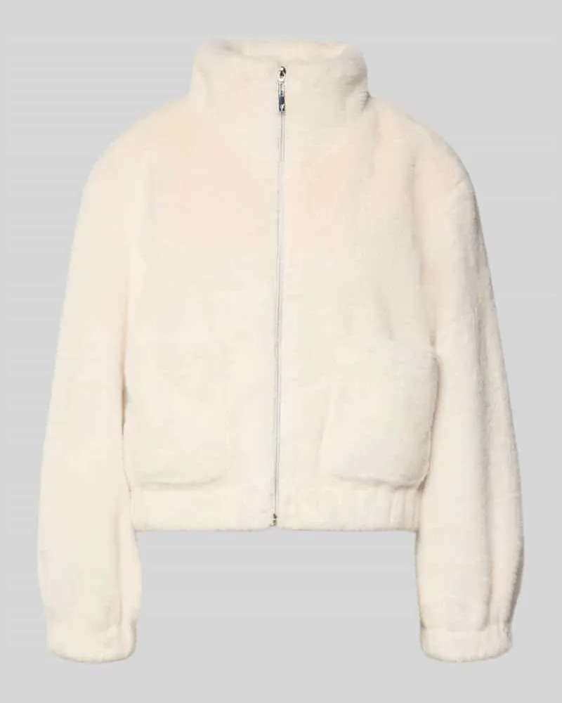 monari Jacke aus Kunstfell mit Reißverschluss Sand