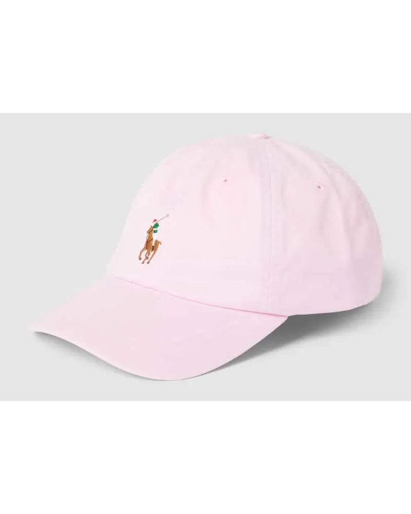 Ralph Lauren Basecap mit Label-Stitching in khaki Rosa