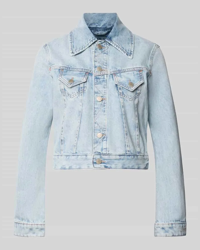 HUGO BOSS Regular Fit Jeansjacke aus reiner Baumwolle Modell 'C_TRUCKER JKT Hellblau