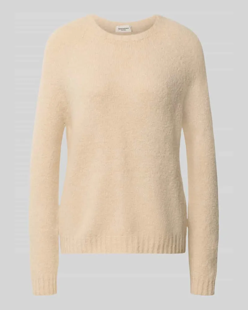 Max Mara Regular Fit Pullover aus Alpaka-Mix Modell 'GHIACCI Sand