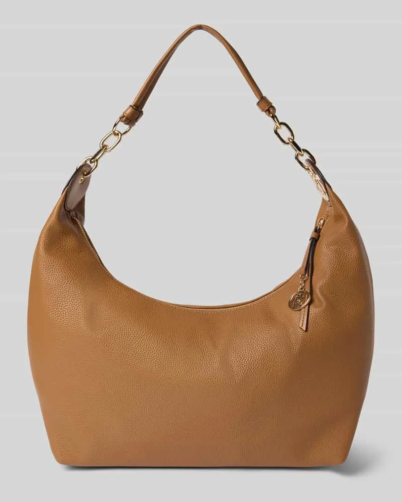 Liu Jo Handtasche mit Label-Applikation und Schulterriemen Cognac