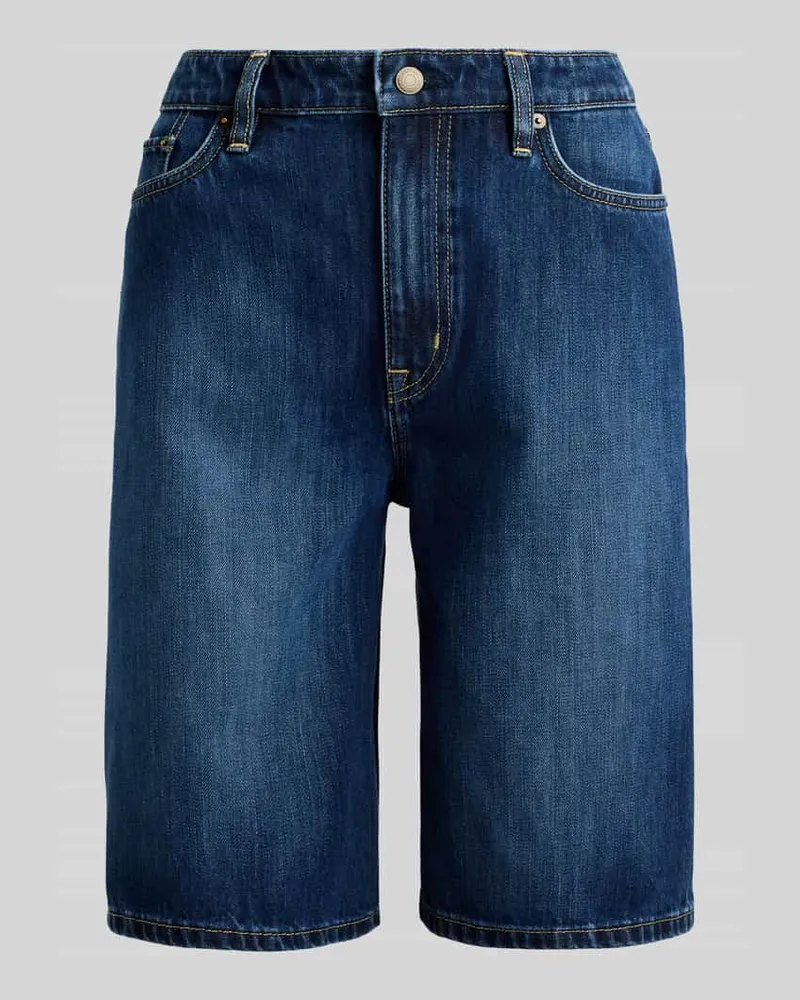 Ralph Lauren Loose Fit Bermuda aus Denim Jeansblau
