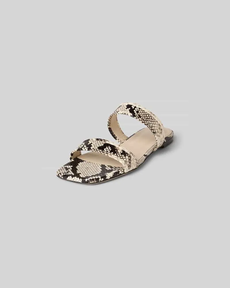 IRO Pantoletten aus echtem Leder Beige