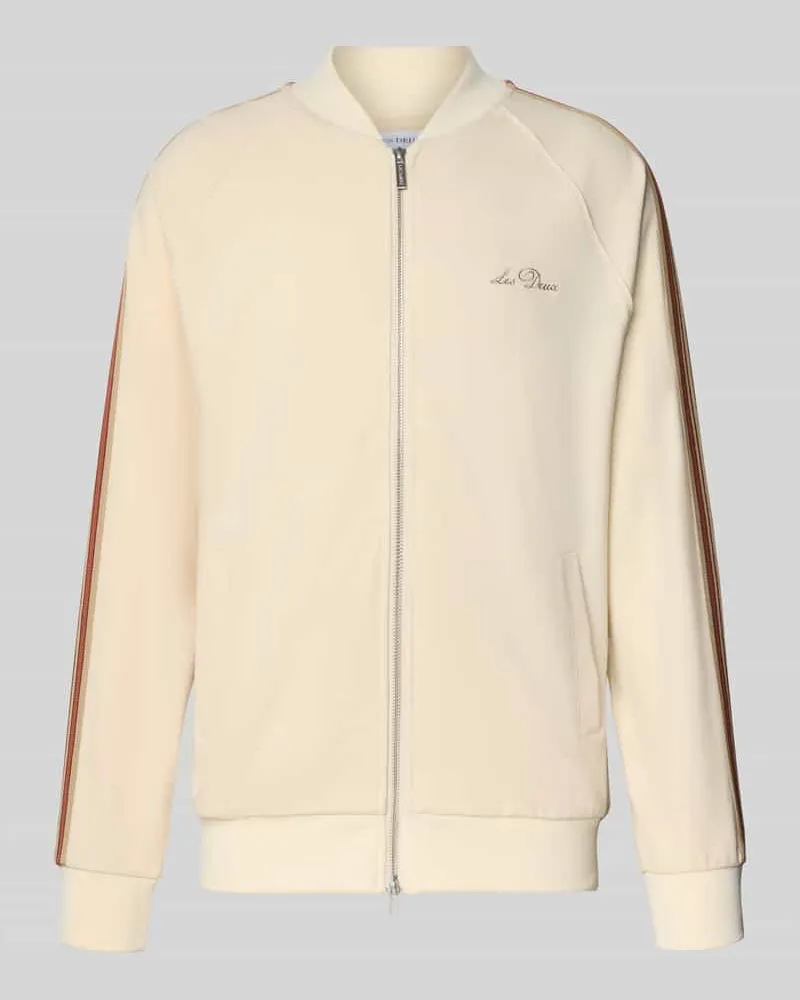 LES DEUX Sweatjacke mit Zweiwege-Reißverschluss Modell 'Sterling Offwhite