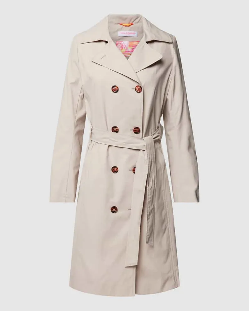 Frieda & Freddies Trenchcoat mit Reverskragen Modell 'Hillary Neo Sand